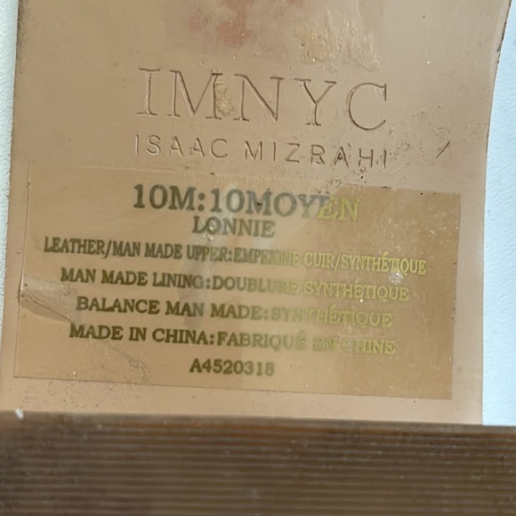 IMNYC, Isaac Mizrahi, lace up, back zip, eyelet booties,1” heel, EUC - Picture 9 of 9